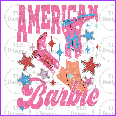 American Barbie Full Color Transfers