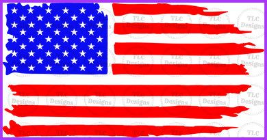 American Flag Full Color Transfers
