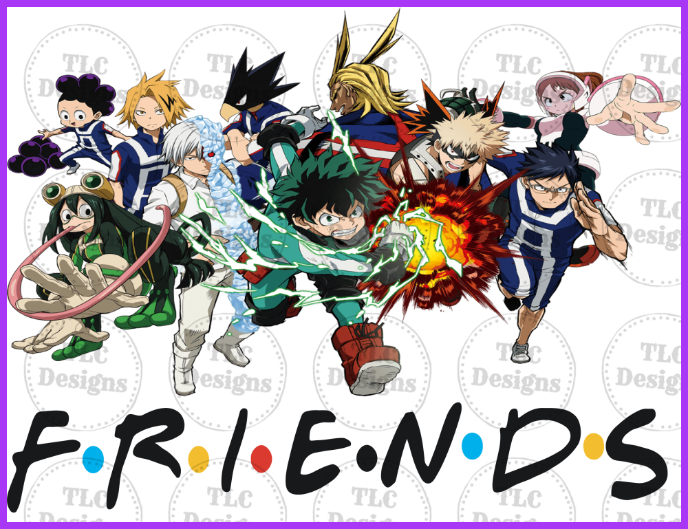Anime Friends Full Color Transfers