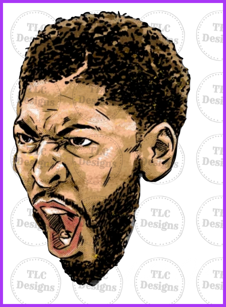 Anthony Davis Screaming Full Color Transfers