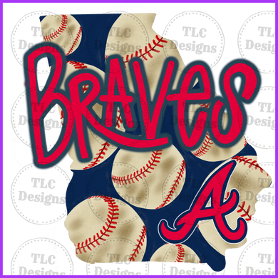 Atlanta Braves- State Full Color Transfers