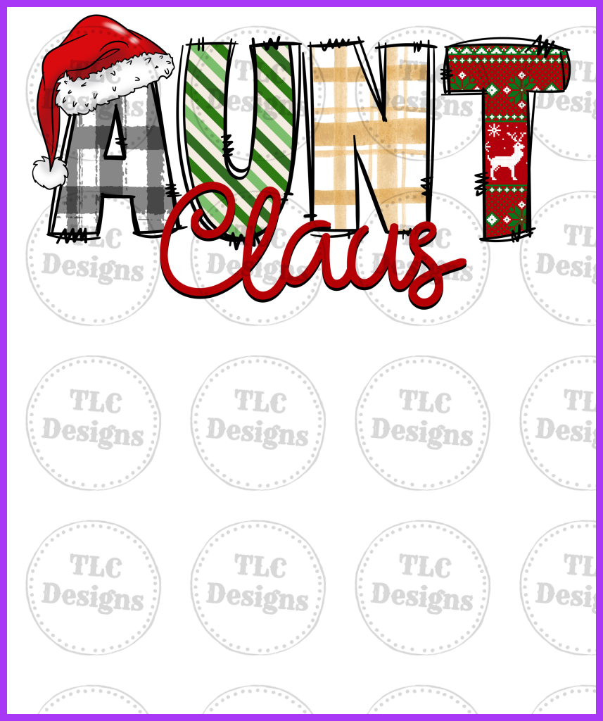 Aunt Claus Full Color Transfers