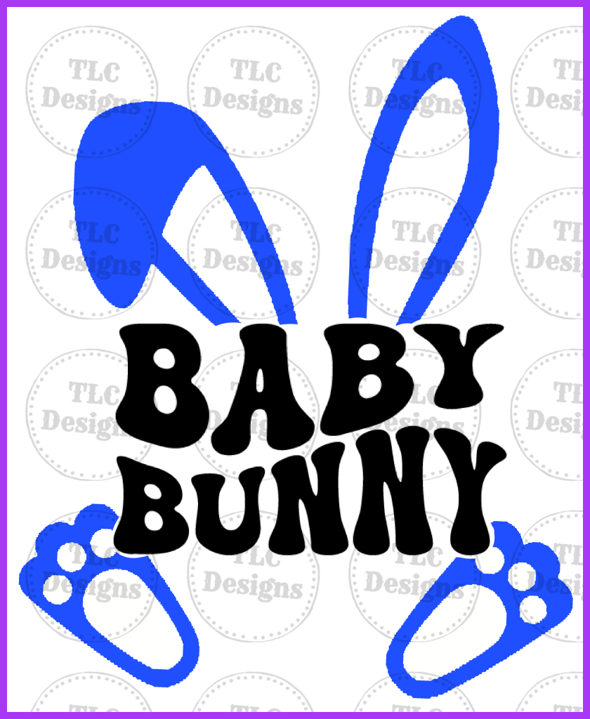 Baby Bunny Boy Full Color Transfers