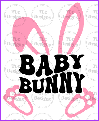 Baby Bunny Girl Full Color Transfers