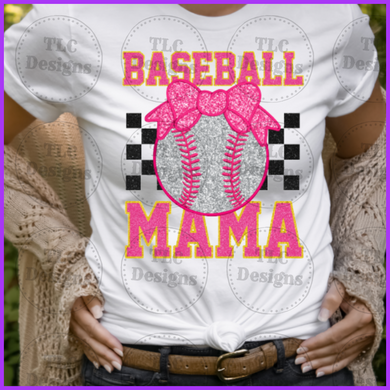 Baseball Mama Full Color Transfers