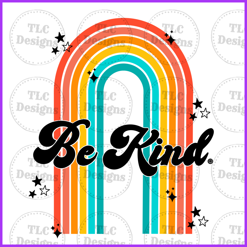 Be Kind Rainbow Full Color Transfers