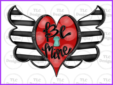 Be Mine - With Wings Full Color Transfers