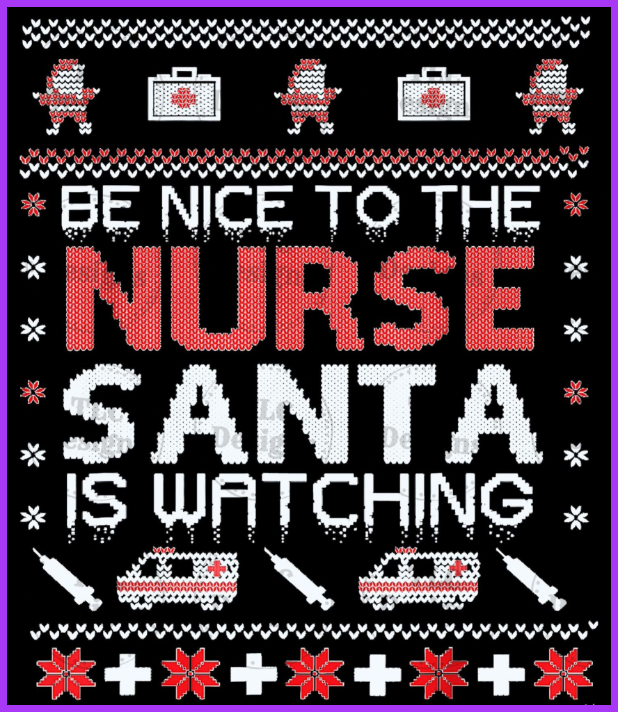 Be Nice To The Nurse Full Color Transfers