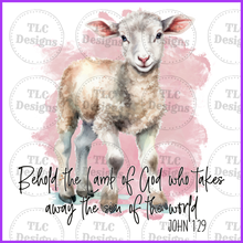 Load image into Gallery viewer, Behold The Lamb Of God Full Color Transfers
