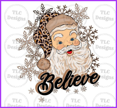 Believe Santa Full Color Transfers