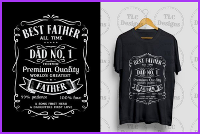 Best Father Of All Time Full Color Transfers