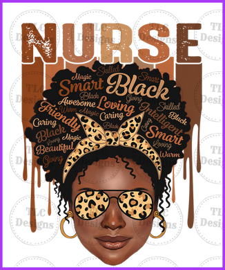 Black Woman Nurse Full Color Transfers
