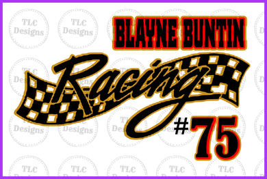 Blayne Buntin Racing Full Color Transfers