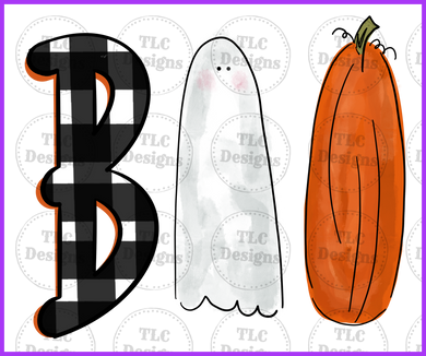 Boo Ghost Full Color Transfers