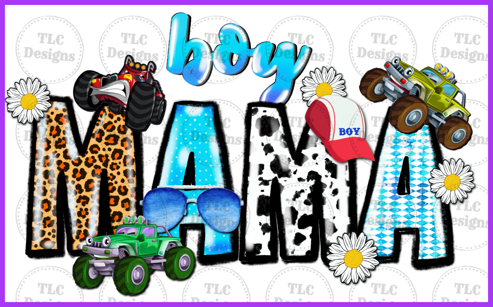 Boy Mama Full Color Transfers