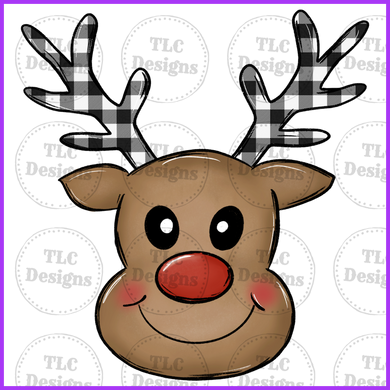 Boy Reindeer Full Color Transfers