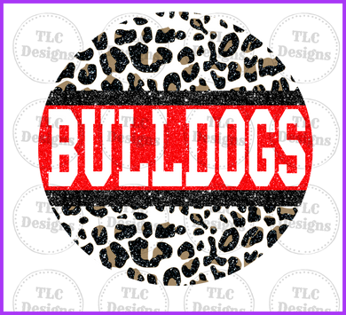Bulldogs Leopard Full Color Transfers