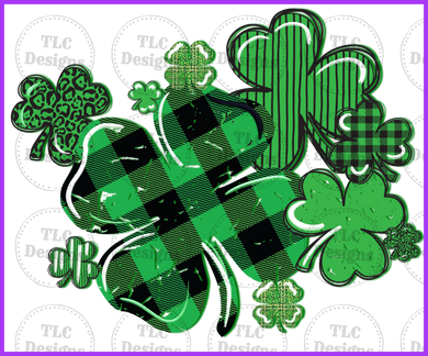 Bunch Of Clovers Full Color Transfers