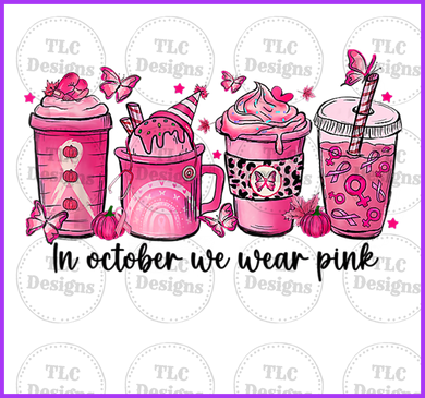 Cancer Awareness Coffee Full Color Transfers