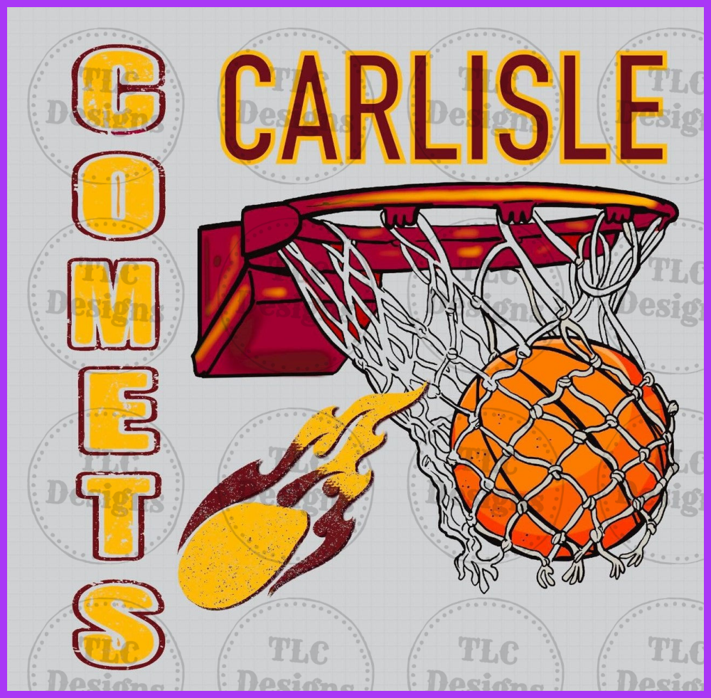 Carlisle Comets Basketball Full Color Transfers