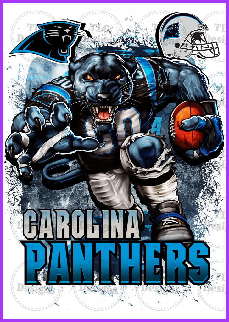 Carolina Panthers Full Color Transfers