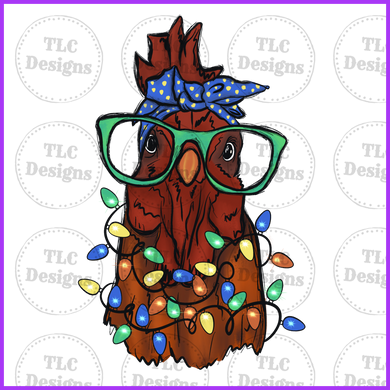 Chicken With Lights Full Color Transfers