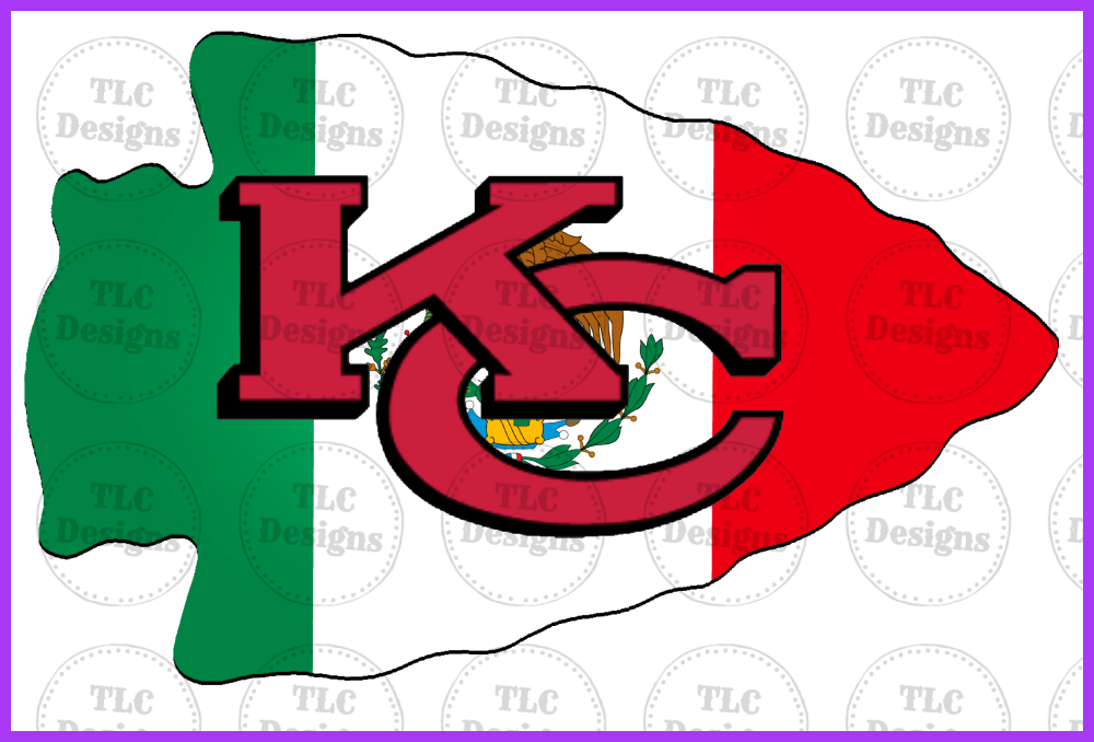 Chiefs With Mexican Flag Full Color Transfers
