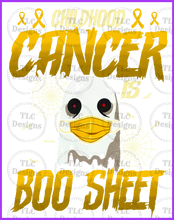 Load image into Gallery viewer, Childhood Cancer Is Boo Sheet Full Color Transfers

