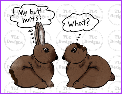 Chocolate Bunnies Full Color Transfers