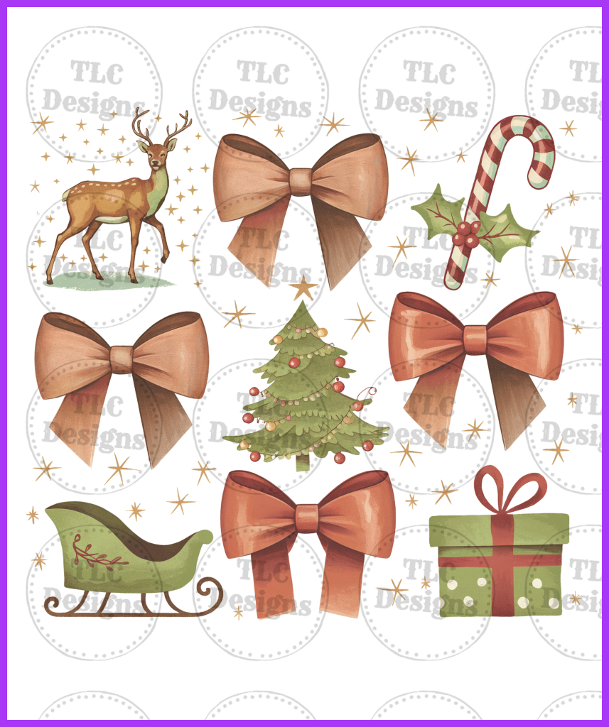 Christmas Collage Full Color Transfers