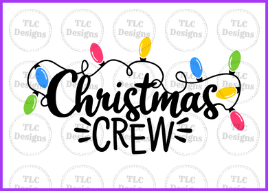 Christmas Crew With Lights Full Color Transfers