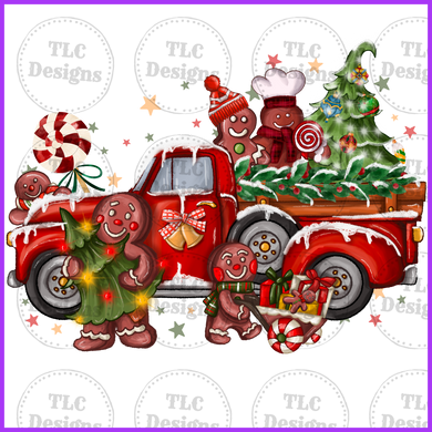 Christmas Gingerbread Man Full Color Transfers