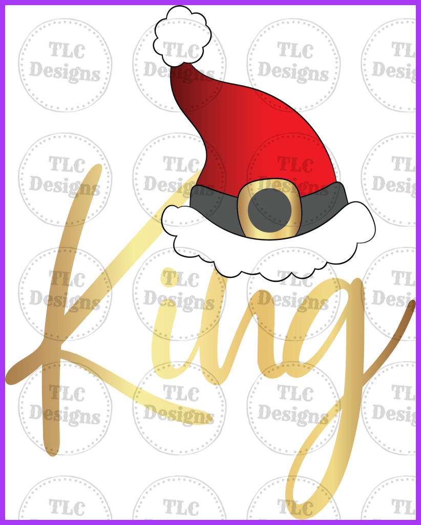 Christmas King Gold Full Color Transfers