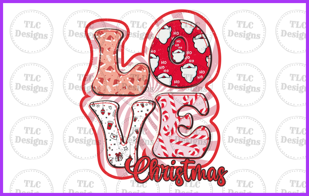 Christmas Love Full Color Transfers