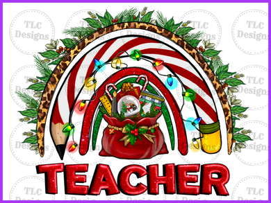 Christmas Teacher Full Color Transfers