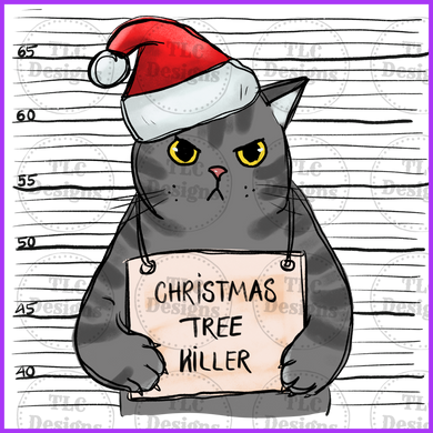 Christmas Tree Killer Full Color Transfers