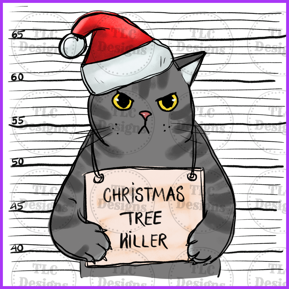 Christmas Tree Killer Full Color Transfers