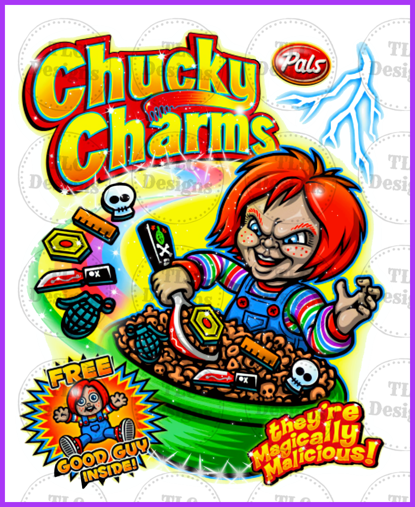 Chucky Charms Full Color Transfers