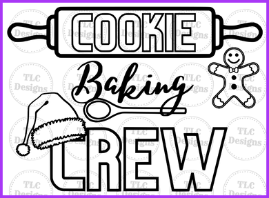 Cookie Baking Crew Full Color Transfers