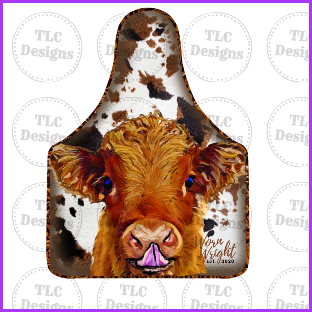 Cow With Purple Tongue Full Color Transfers