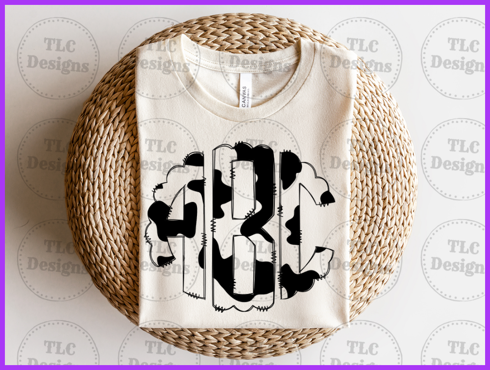 Cowhide Doodle Full Color Transfers