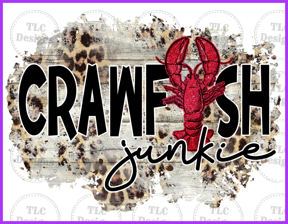 Crawfish Junkie Full Color Transfers