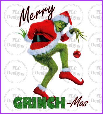 Creeping Grinch Full Color Transfers