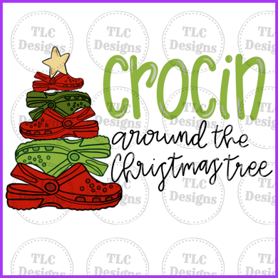 Croccin Around The Christmas Tree Full Color Transfers