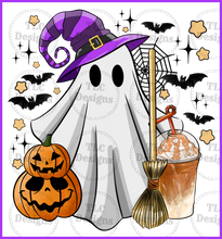 Load image into Gallery viewer, Cute Halloween Ghost Full Color Transfers
