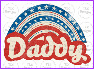 Daddy Rainbow Full Color Transfers