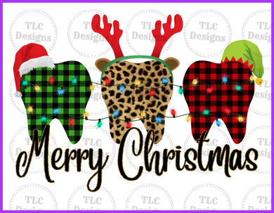 Dental Christmas Full Color Transfers