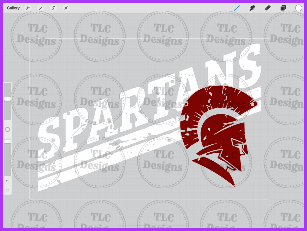 Distressed Spartans Full Color Transfers