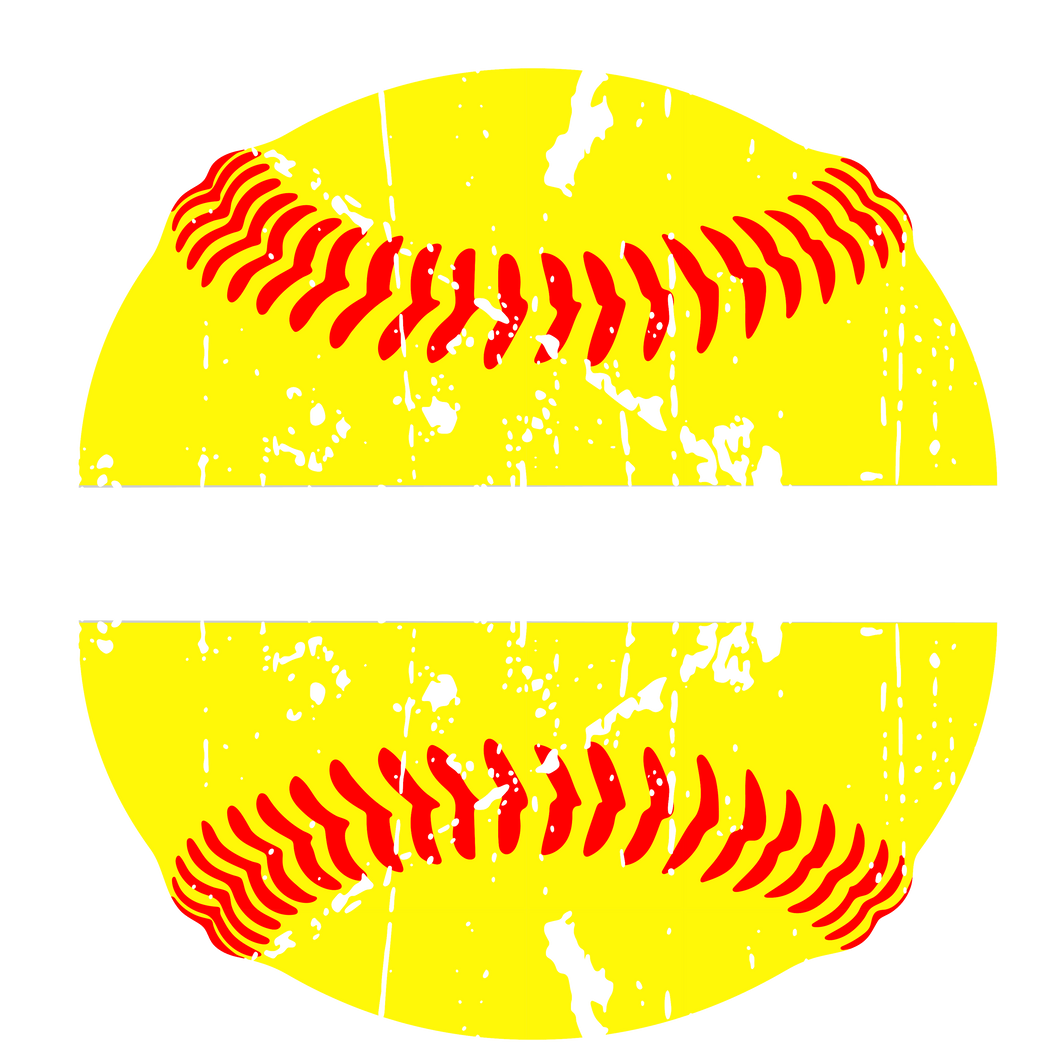 Distressed Softball Split- Add names and color in notes – TLC Designs ...