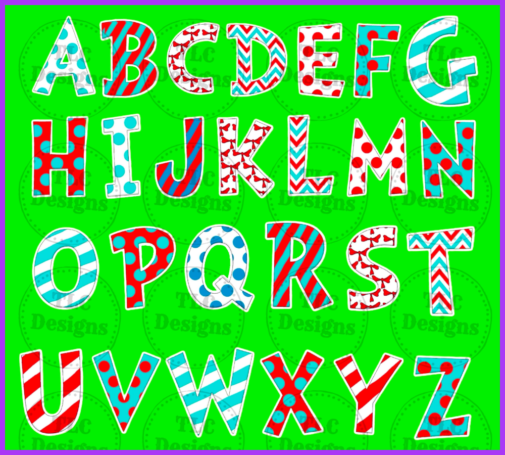 Doc. S Inspired Letters- Add Name In Notes Section Full Color Transfers